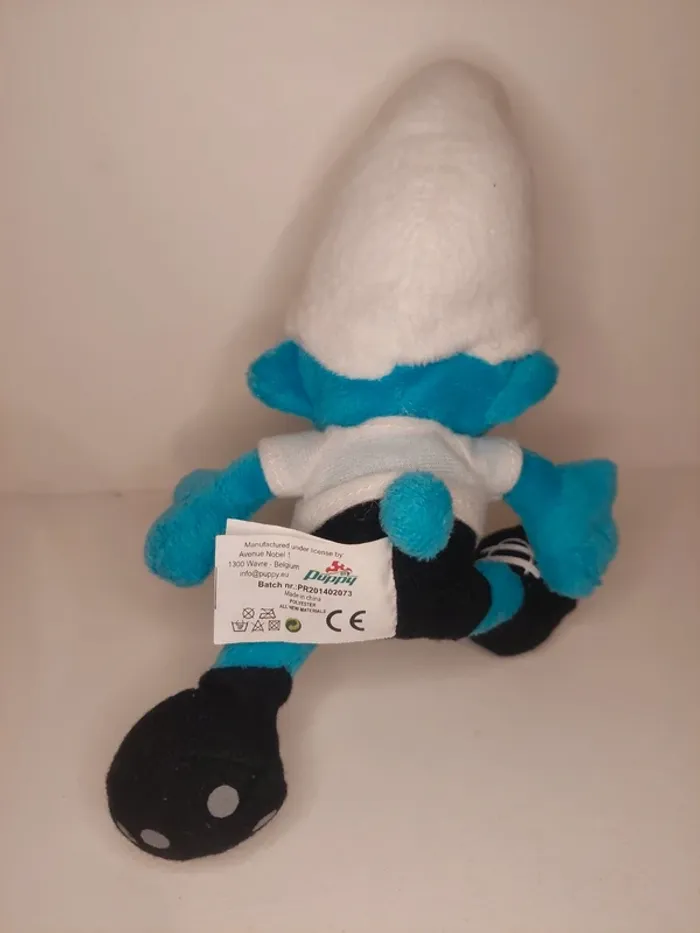 The Smurfs - peluche schtroumpf footballer foot dutchland - photo numéro 3