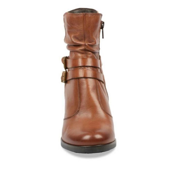 Bottines Atelier Mégis élégante Marron Cuir Véritable Fermeture éclair Femme Taille 36 - photo numéro 4