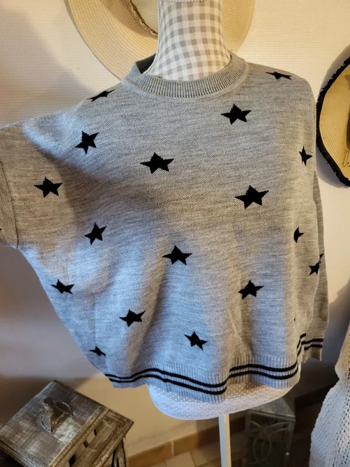 Pull étoiles overzise - photo numéro 2