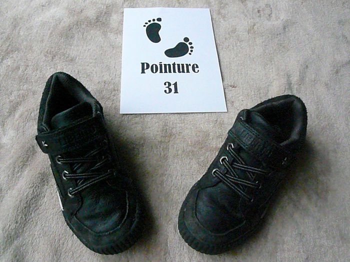 Chaussures basses noires – Pointure 31