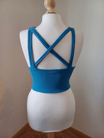 Top court bleu FB Sister taille XS 34