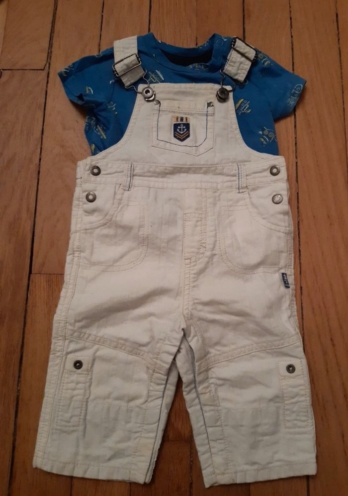 Salopette blanche Sergent major (6M)