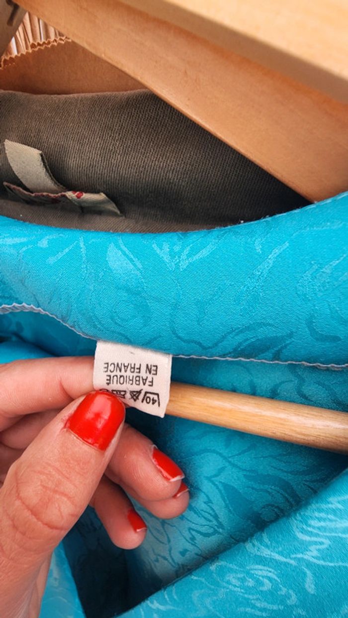 Superbe robe vintage made in France satinée - photo numéro 6