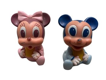 Paire de Pouet Pouet Walt Disney Mickey et Minnie 1985