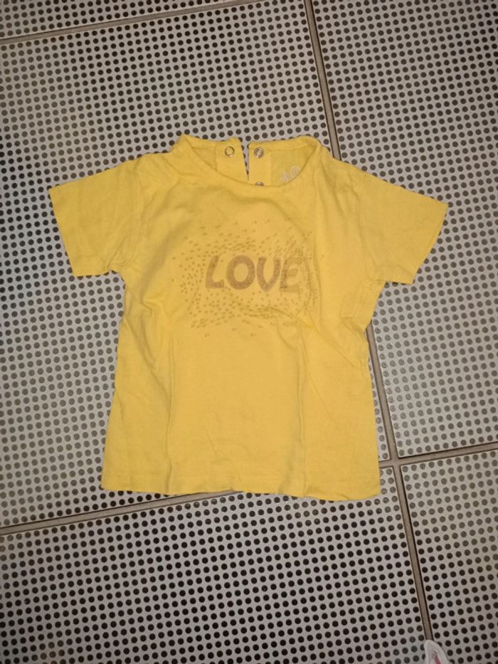 Lot tee shirts, manches courtes, 12 mois - photo numéro 6