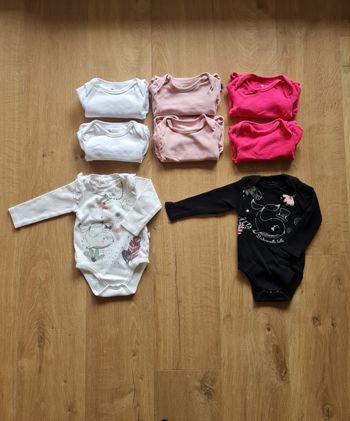 Lot de bodies manches longues, Petit Beguin, taille 9 mois/74cm