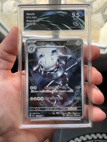 Pokémon carte gradée Steelix AR CA 9.5