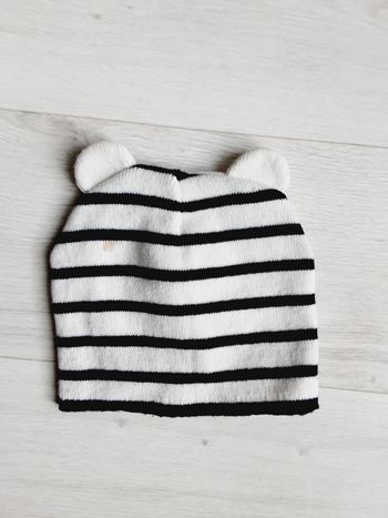 Vêtement mixte garçon fille bonnet rayé Bout’chou