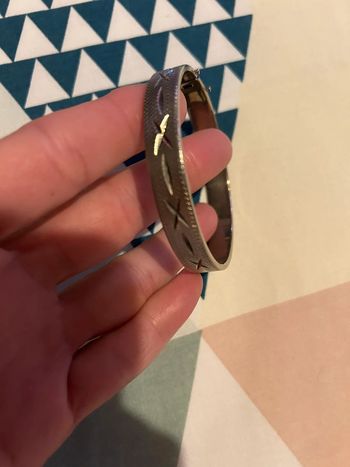 Bracelet argent rigide