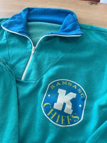 Ensemble année 80 vert turquoise taille L