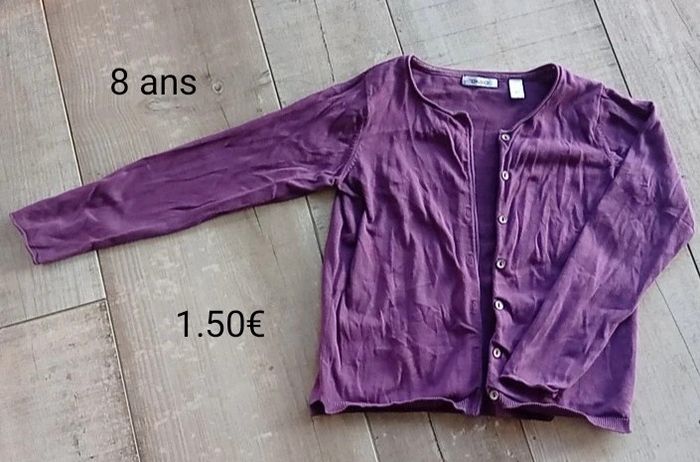 Gilet 8 ans fille