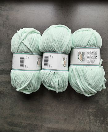 Lot de 3 pelotes (300 g) vert menthe 