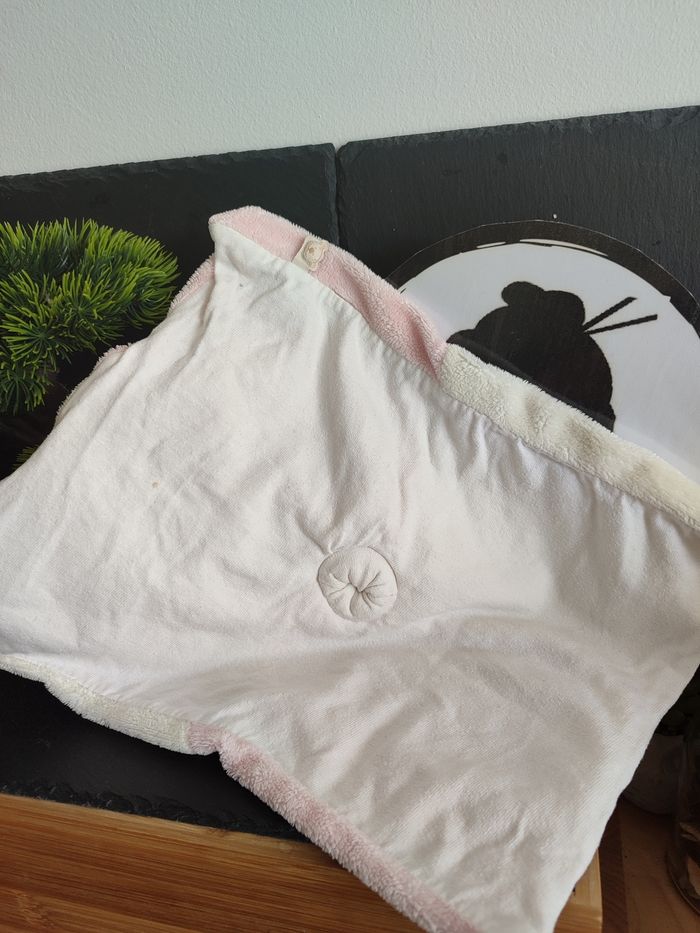 doudou noukie's vache Lola ancien vintage rose jaune crème fleur blanc marron - photo numéro 2