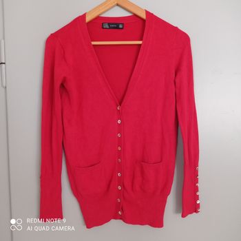 Gilet rouge Zara t38