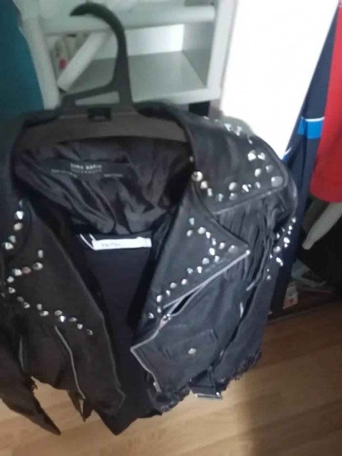 Superbe veste biker Zara t s - photo numéro 4
