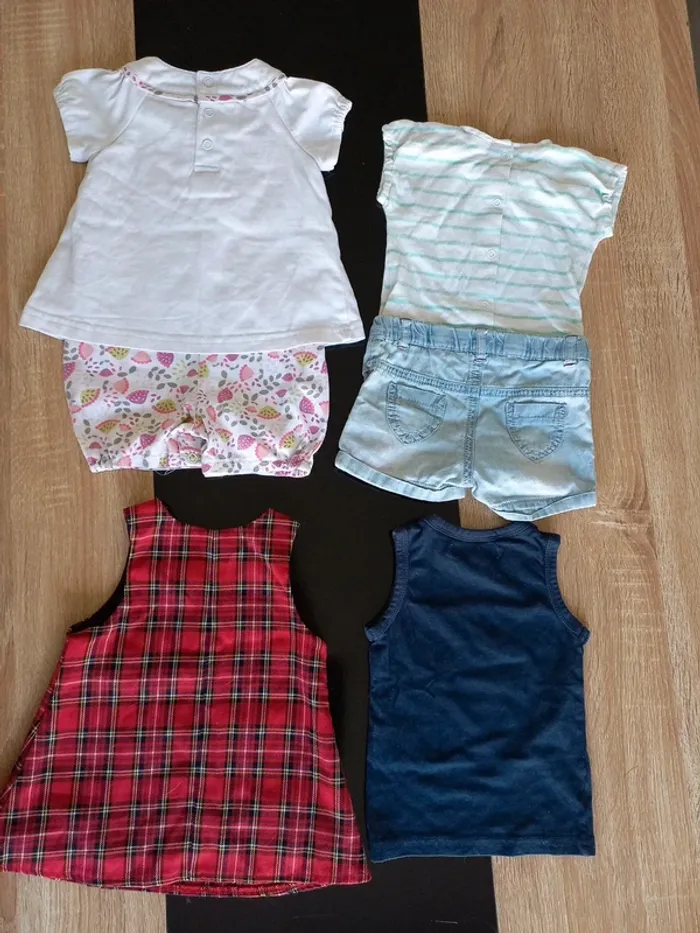Ensembles robe débardeur 2 combi short fille - photo numéro 4