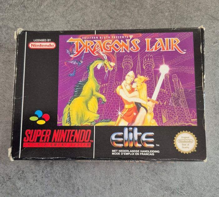 Jeu Dragon's Lair - Super Nintendo - SNES - Pal Fah - Sans Notice