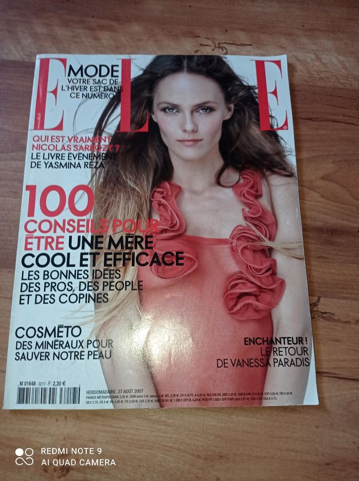 Magazine N°3217 ELLE, Vanessa Paradis, 27/08/07