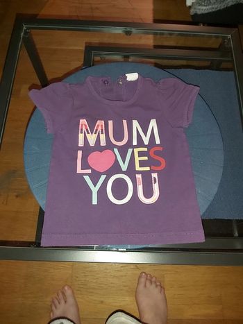 Tshirt taille 6/9mois 74cm h&m