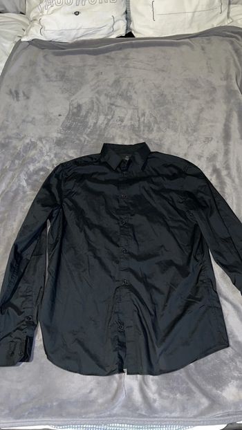 H&m homme chemise slim noir L 40