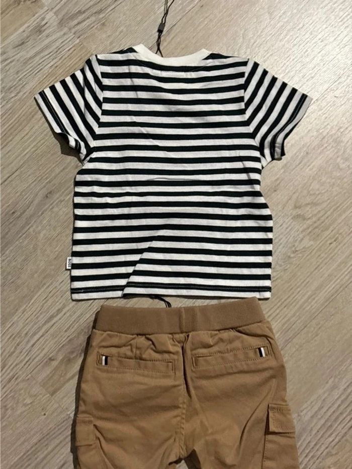 Lot vêtements bébé garçon 6 mois t-shirt et pantalon BOSS - photo numéro 6