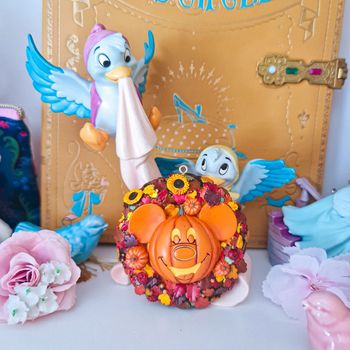 Ornement disney couronne mickey citrouille halloween sketchbook décoration de Noël