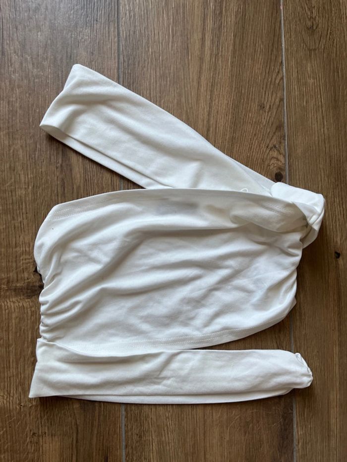 Haut court blanc crème taille S SHEIN