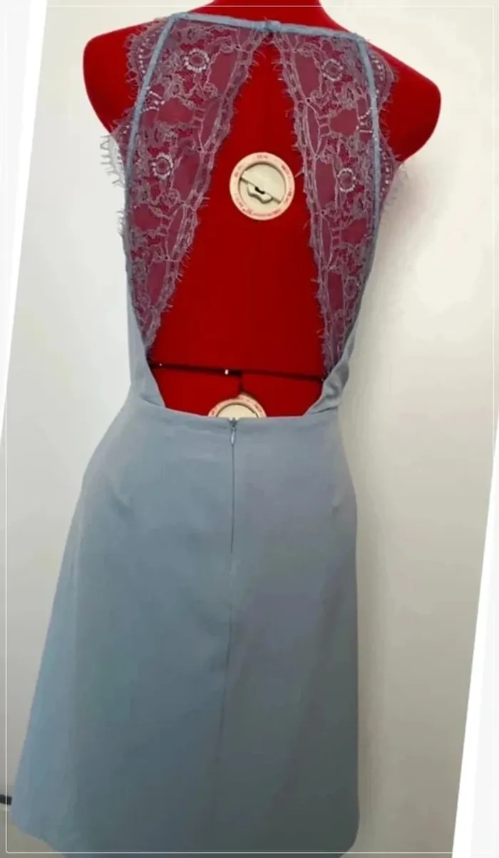 Robe dos nu dentelle bleu ciel Lpb woman - photo numéro 5