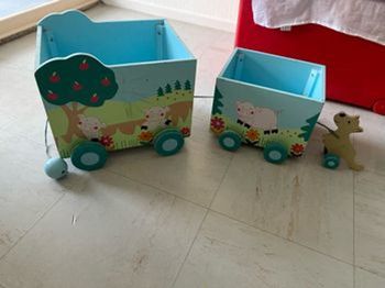 Train- Locomotive sur roulettes