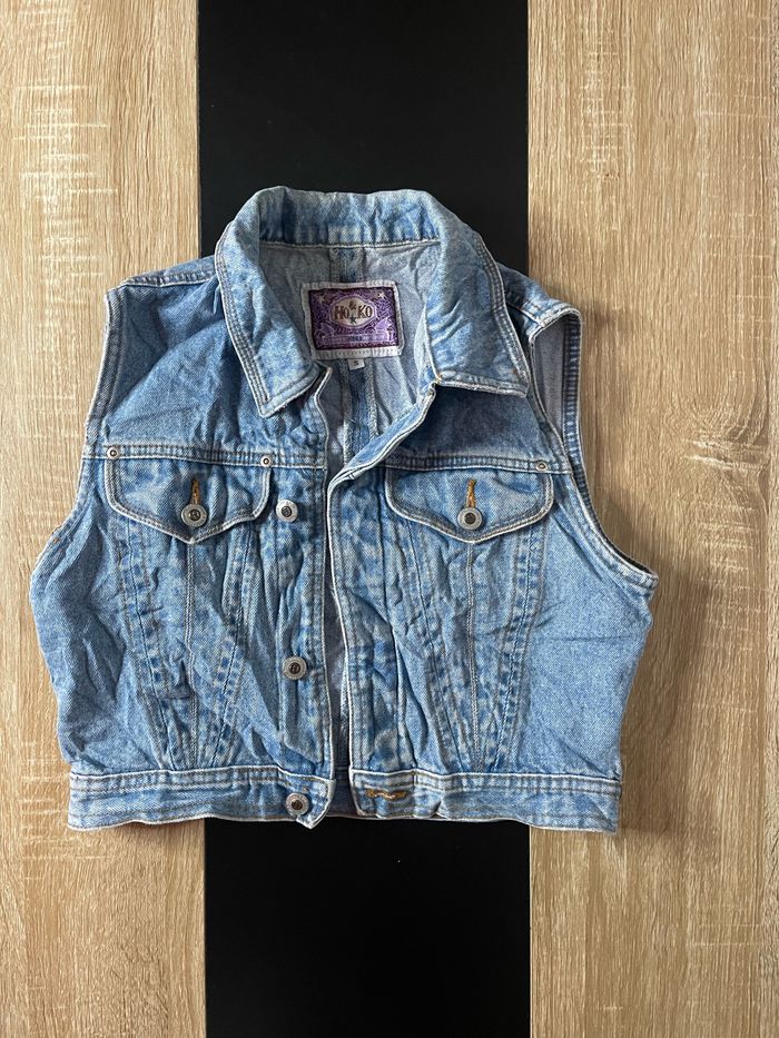 Veste en jean sans manches