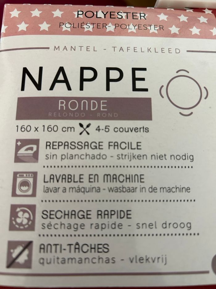 Nappe ronde turquoise - photo numéro 2