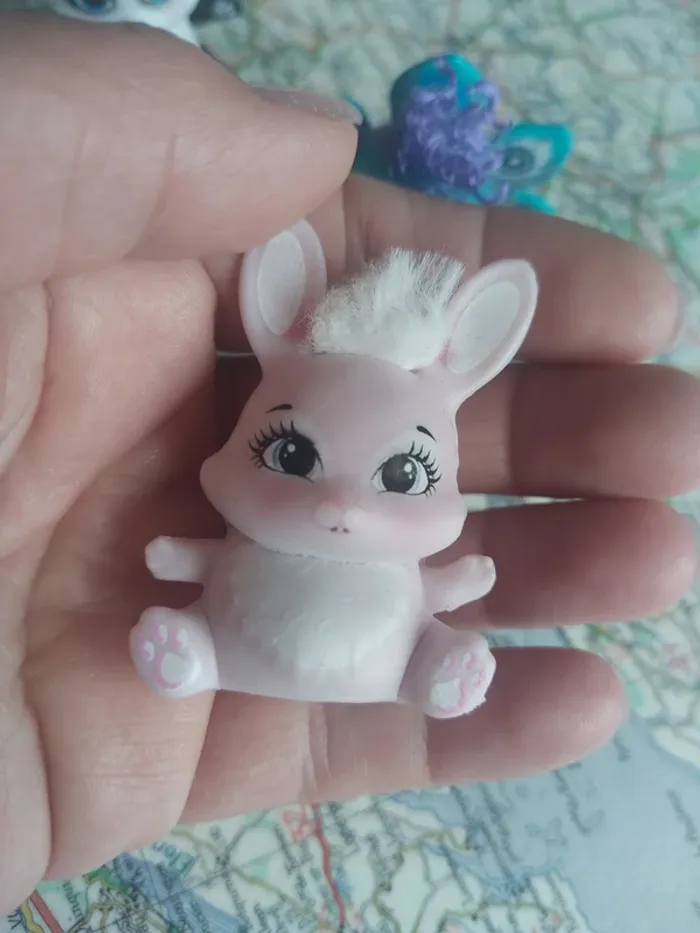 Animaux animals enchantimals Mattel panda lapin rabbit peacock paon Pullip Blythe - photo numéro 5