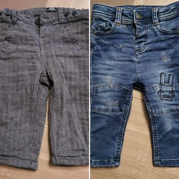 Lot de 2 pantalons en 12 mois
