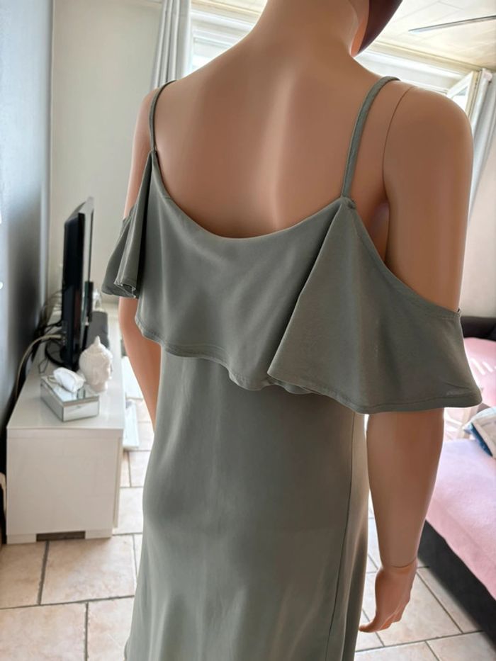Robe fluide kaki/gris - photo numéro 2