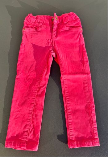 Pantalon framboise fille 2 ans tape à l’œil 