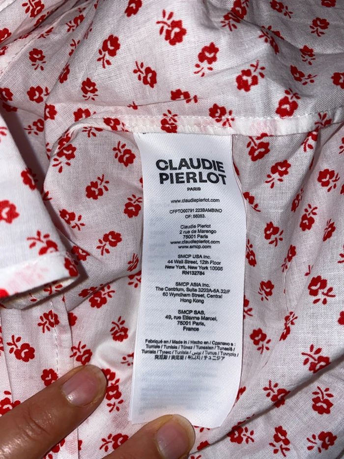 Blouse Bambino Claudie Pierlot imprimée fleurs Taille 36 - photo numéro 13