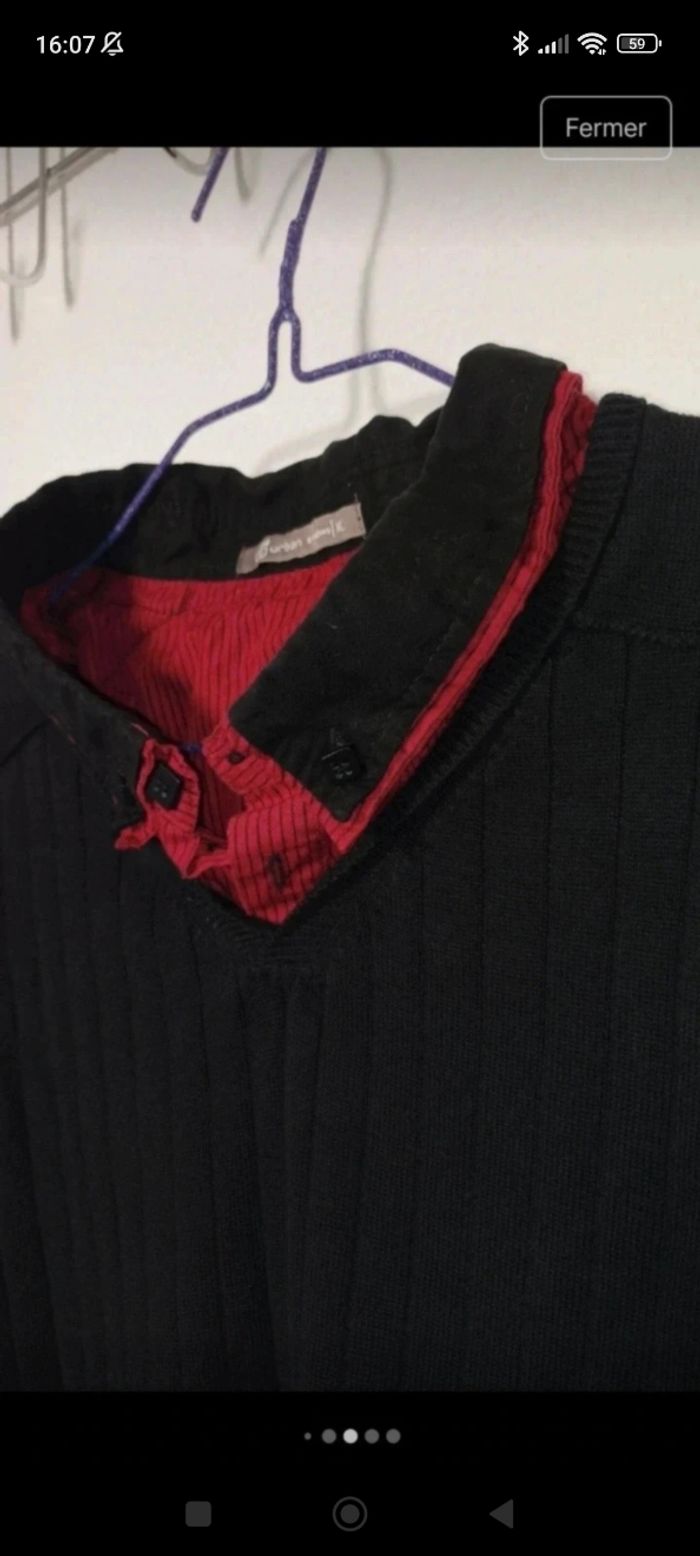 Pull col chemise Gémo - photo numéro 3