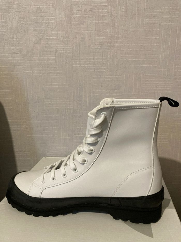 Bottines blanches Superga Alpina vegan leather 🌱 41 - photo numéro 6