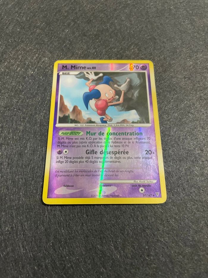 Carte Pokemon M. Mime 37/147 HoloPlatine Vainqueurs Suprêmes FR