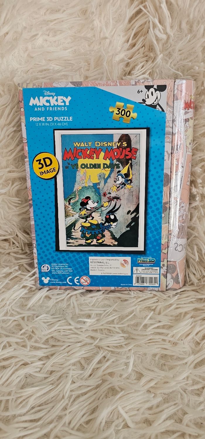 Puzzle Mickey Mouse  Disney vintage 6 ans  Neuf - photo numéro 4