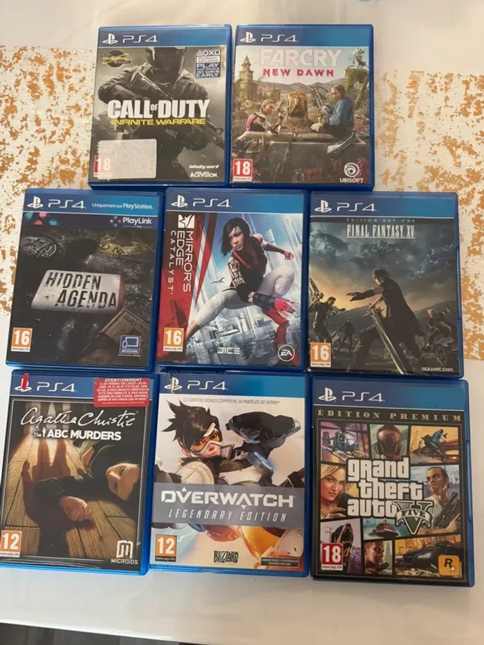 Lot de jeux ps4