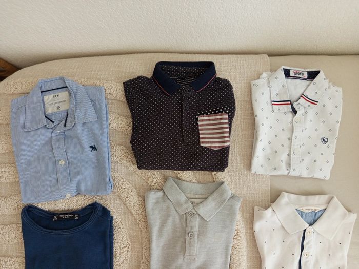Lot été polos, chemises manches courtes & t-shirts 5 / 6 ans garçon - photo numéro 2