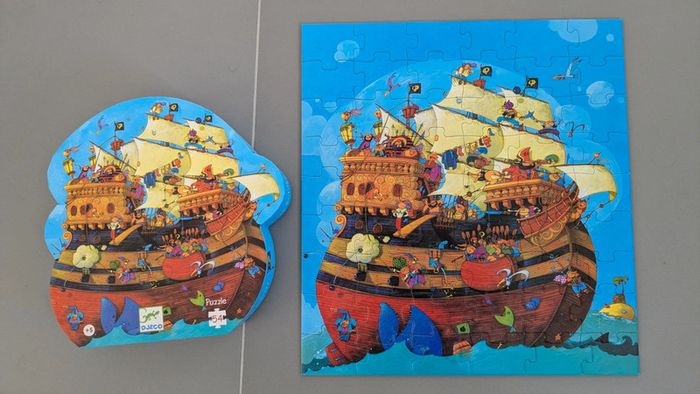 Puzzle 45 pièces Djeco Le bateau de Barberousse - photo numéro 2