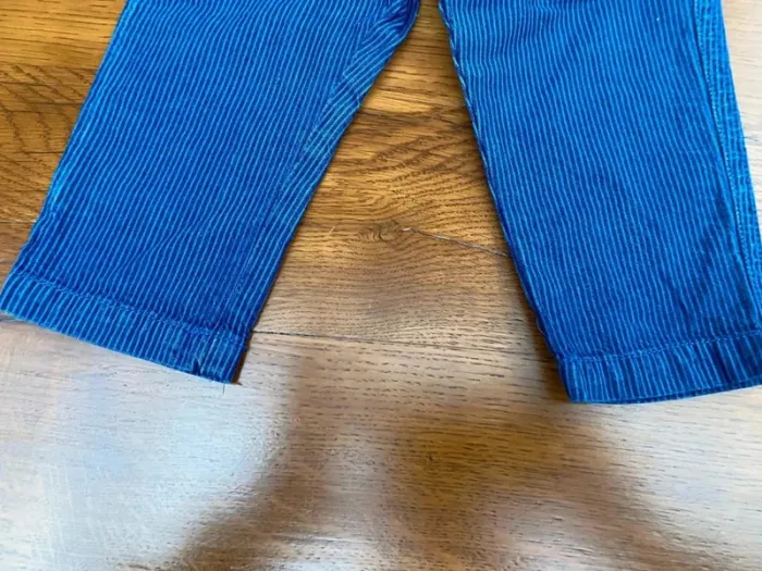 Pantalon rayé bleu Cyrillus 9 mois - photo numéro 4