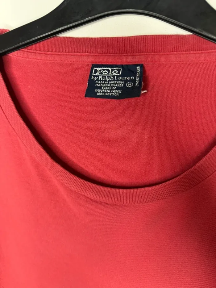 🌹tee-shirts Ralph Lauren- Rouge / T-M 🌹 - photo numéro 5