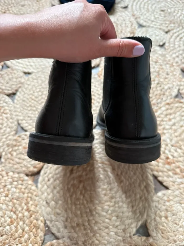 Bottines/boots homme noir - taille 40 - photo numéro 3