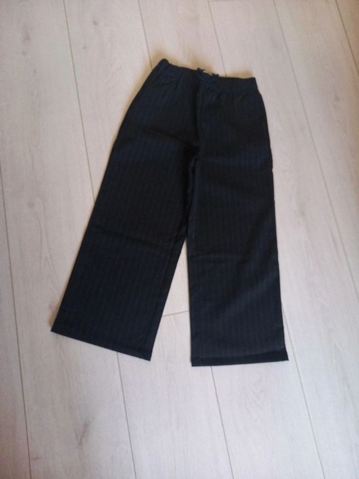 Pantalon noir à rayure