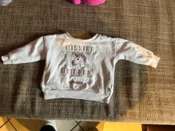 Pull licorne fille 2-3 ans