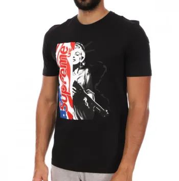 T-shirt Supreme Noir Homme Taille XL Neuf et Authentique 