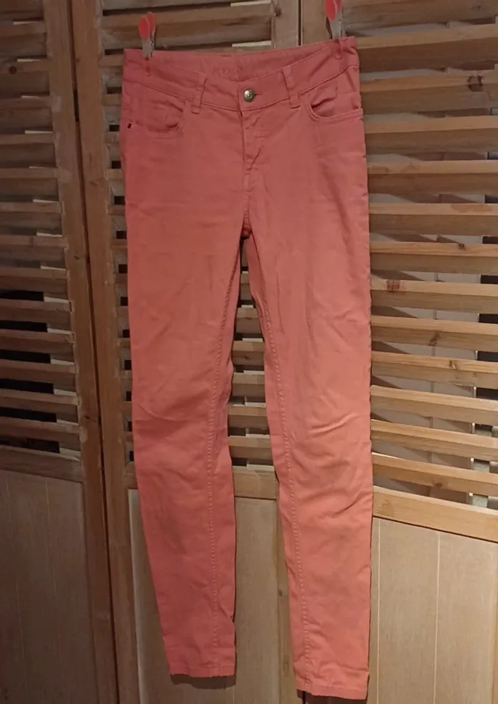 Pantalon jeans rose femme taille 36 , Kookai